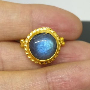 Anello in labradorite / Anello in argento sterling 925k / Gioielli fatti a mano / Gioielli in argento / Anello regalo per lei / Tutte le taglie disponibili di Artmyrna