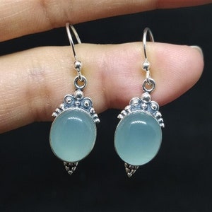 Aquamarine Earrings | Aquamarine Stud Earrings | Raw Aquamarine Earrings | Raw Crystal Studs | March Birthstone Earring | Earrings for Women