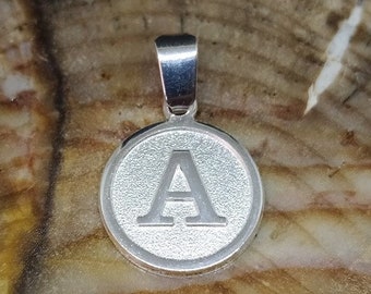 Sterling Silver Uppercase A Initial Charm, Sterling Silver Uppercase A Letter Charm,  Uppercase A Pendant Mothers Day