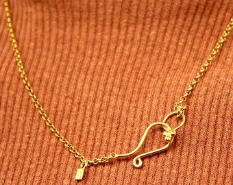 Collar hecho a mano / Collar de plata / Collar boho / EID MAR / Collar de plata / Día de la Madre / Collar artesanal / Collar con dijes