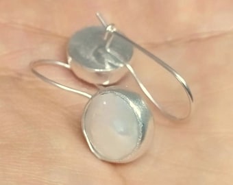 Perlen-Silber-Ohrringe für Frauen
