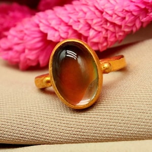 Emotion Feeling Mood Gemstone Ring Jewelry Mood Ring Color Change Ring Temperature Ring, Changeable Ring Mothers Day temperature silver ring