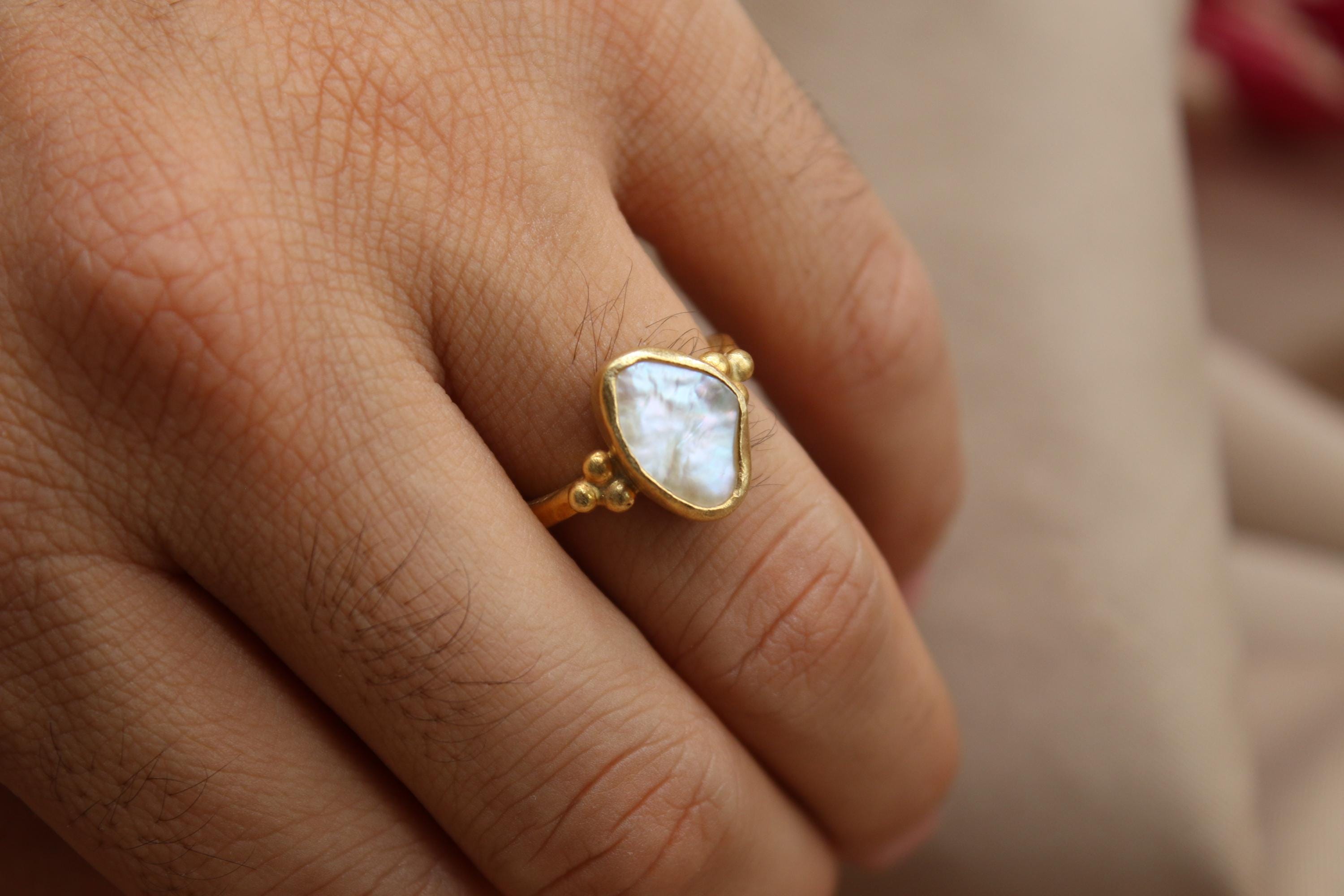 Freshwater Pearl Silver Rings: The Perfect Handmade Christmas Gift for Her