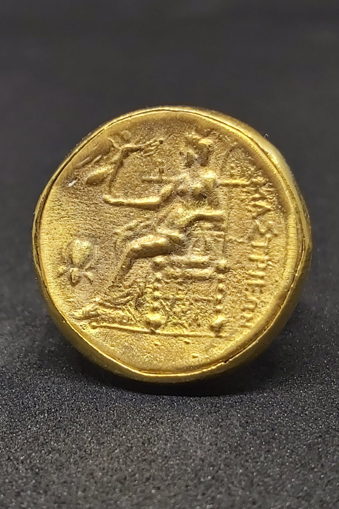 ローマコイン スターリングシルバー インタリオリング | 24Kゴールド オーバーコインリング | ナポレオンコインリング | ゴールドリング |  古代ギリシャコインリング | シグネットリング - Etsy 日本