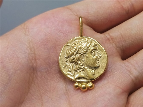 インタリオ ジュール シーザー ローマ コイン ペンダント