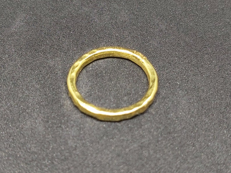 Band Ring Silver Wedding Ring Stacking Ring 24K Gold | Etsy