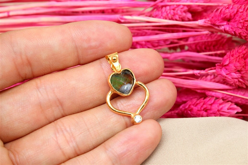 Collana Mood Con Ciondolo Che Cambia Colore: Pietra Dell'Umore A Forma Di Cuore - Gioiello Sentimentale E Regalo Unico - 2