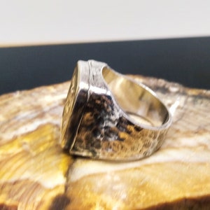Roman Coin Intaglio Men Bee Ring Zeus Ring Honey Bee Ring 925K Oxide ...