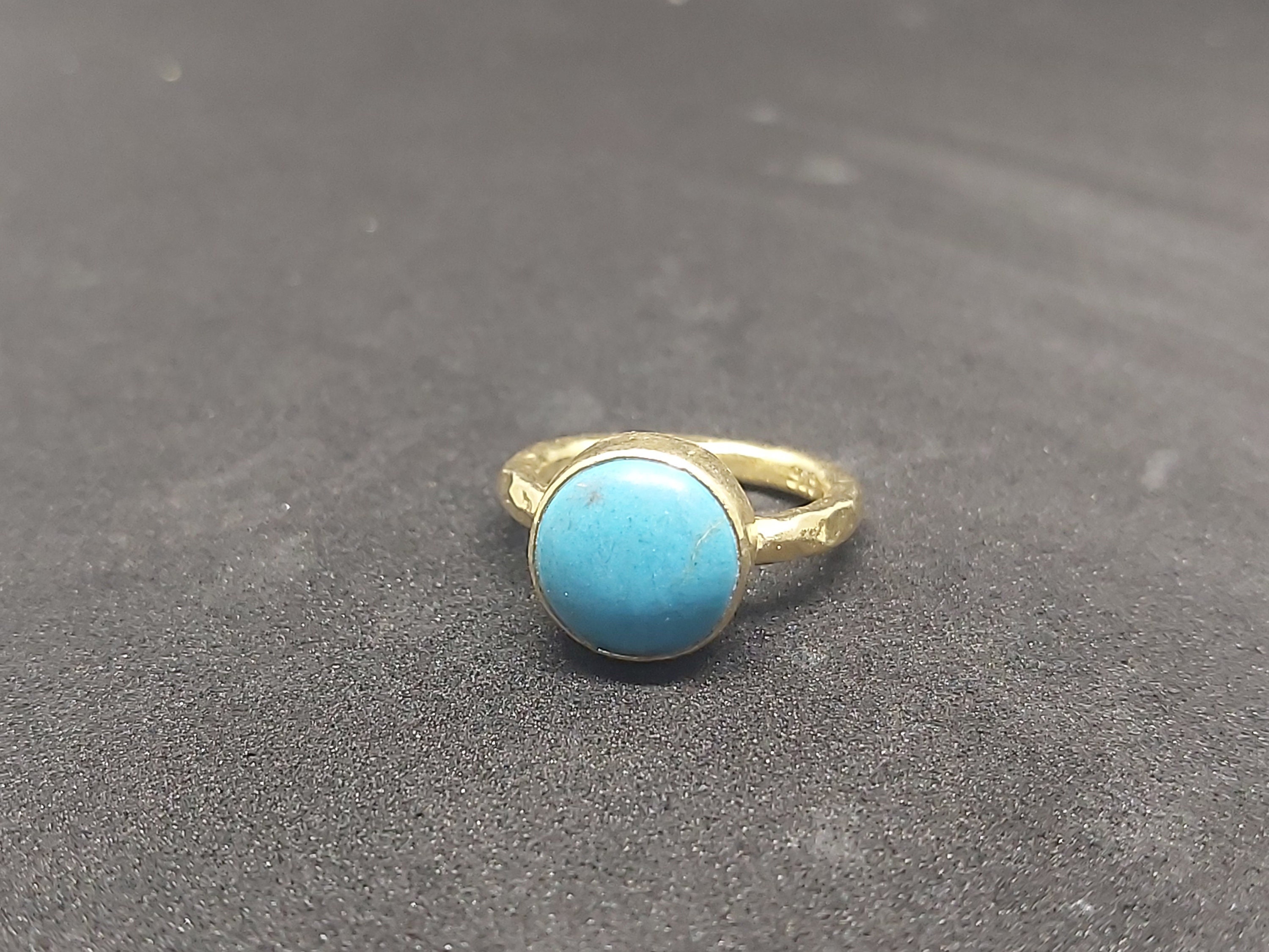 Turquoise Silver Ring | Minimalist Ring | stacking Ring | Solitaire Ring | Sterling Silver | Bridesmaid Gift | Dainty Ring | by Artsmyrna