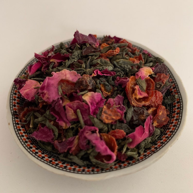 Jasmine and Rose Tea Organic Jasmine Tea Jasmine Green Tea Etsy