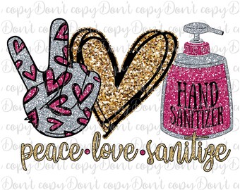 Free Free Peace Love Sanitize Svg Free