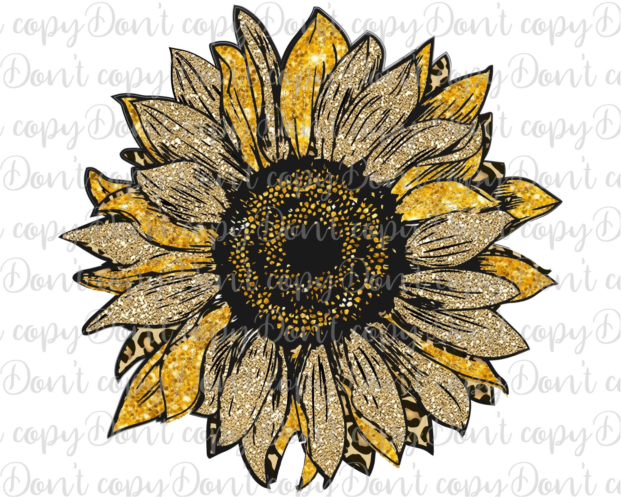 Download Leopard Sunflower Sublimation Design PNG Sunshine Design ...
