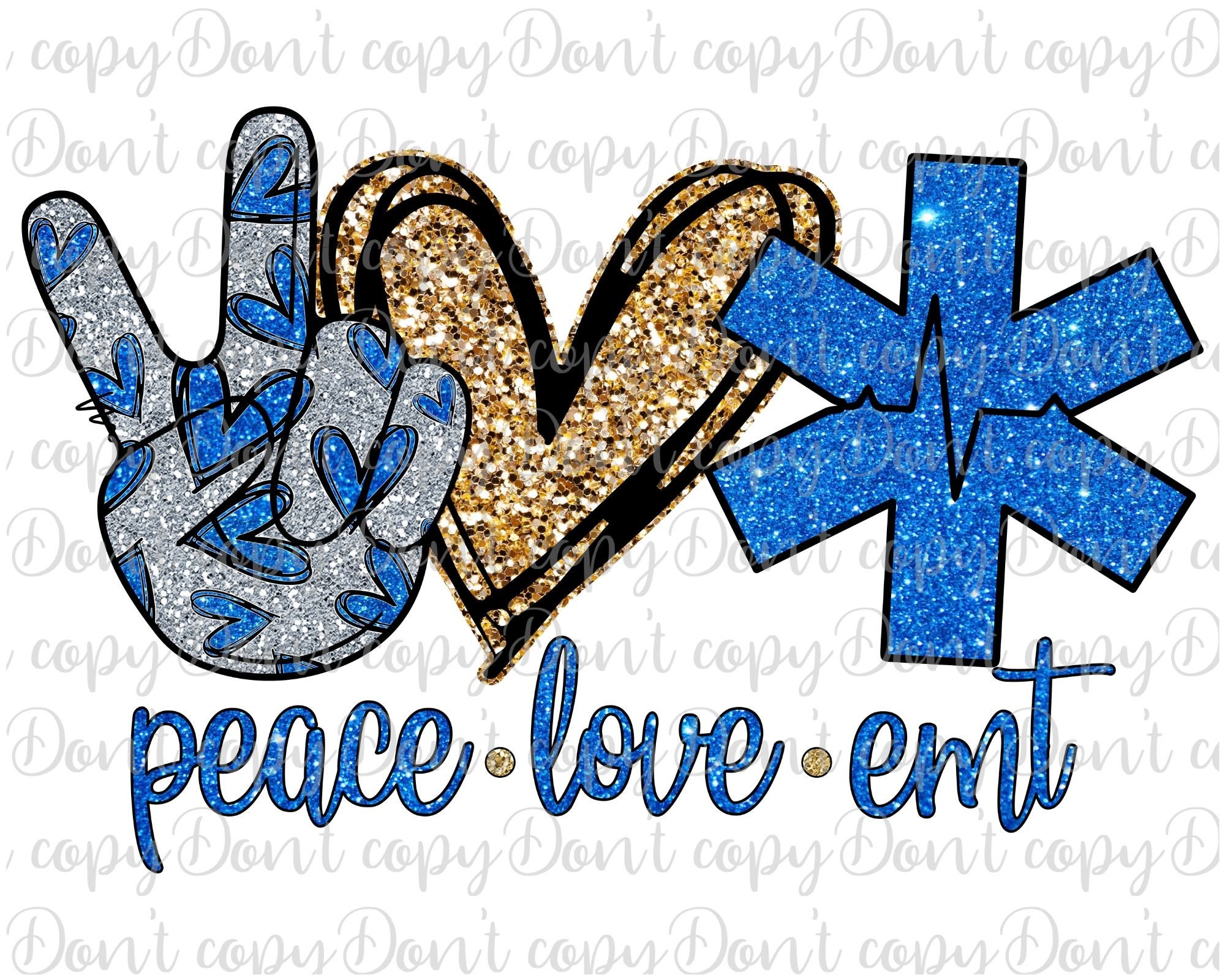Download Peace Love Emt Png Sublimation Design