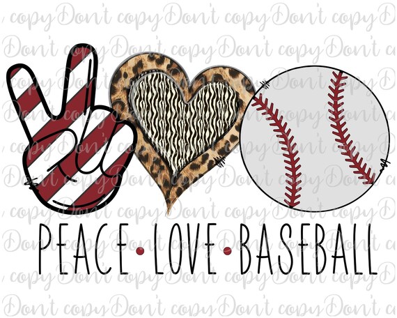 Free Free Peace Love Baseball Svg 20 SVG PNG EPS DXF File