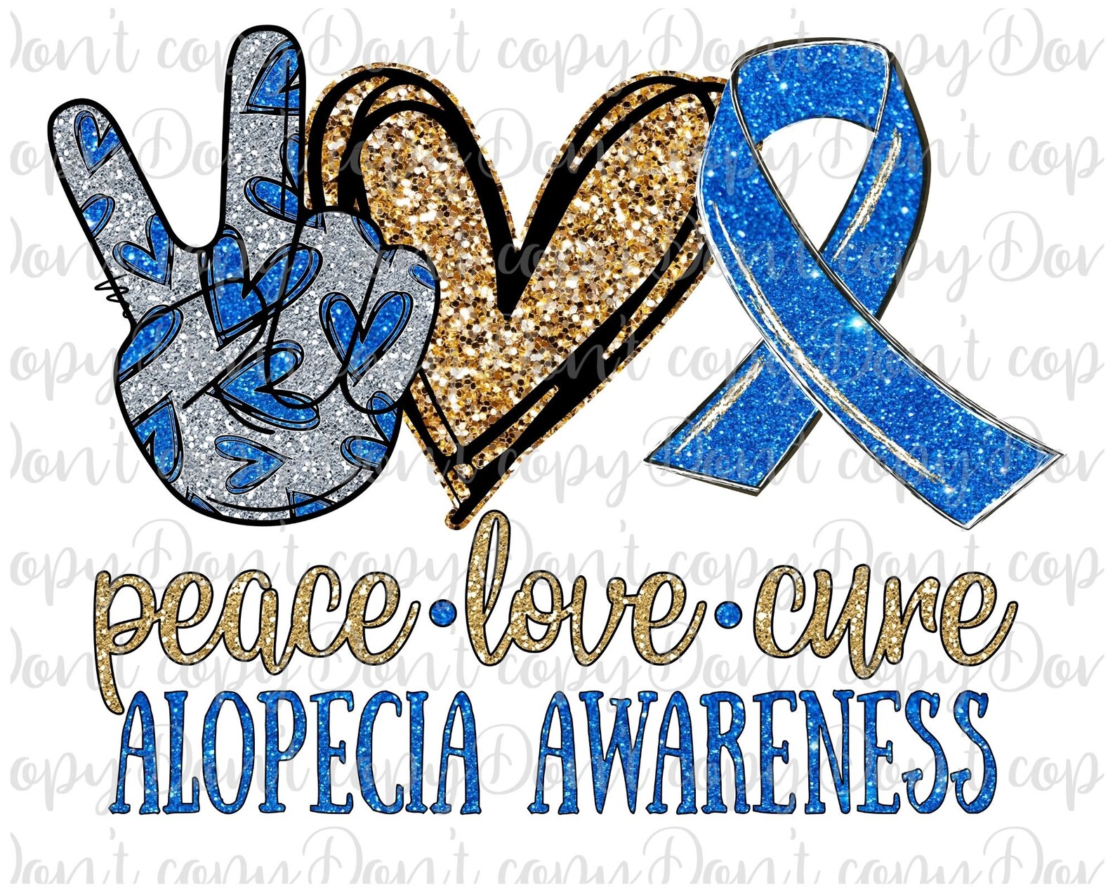 Alopecia Awareness Sublimation Design PNG Hair Loss Disease Etsy