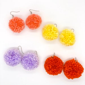 Pom Pom Earrings