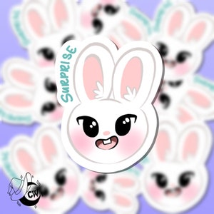 SKZOO-Verrassing-Contour Cut Sticker-Devil Bunny-Matt-Vinylsticker-Sticker-skz-Stray Kids-Stay-Animal-Animal-Mascot-LeeKnow-Kpop-Leebit