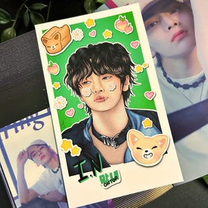 Stray Kids I.N -A5 Member Miniprint-glänzend-SKZOO-Skz-FoxI.Ny-Fotoprint-Portrait-Dekoration-Deko-Kpop-Stay-Maknae on Top-niedlich-Polaroid