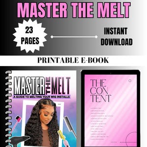 Träningsmanual för smältning av lace front-peruker | Sömlös applicering (digital nedladdning)