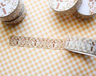 Catholic Washi Tape, Easter Washi Tape, Holy Cross, Christian Gift, Journaling, Planner