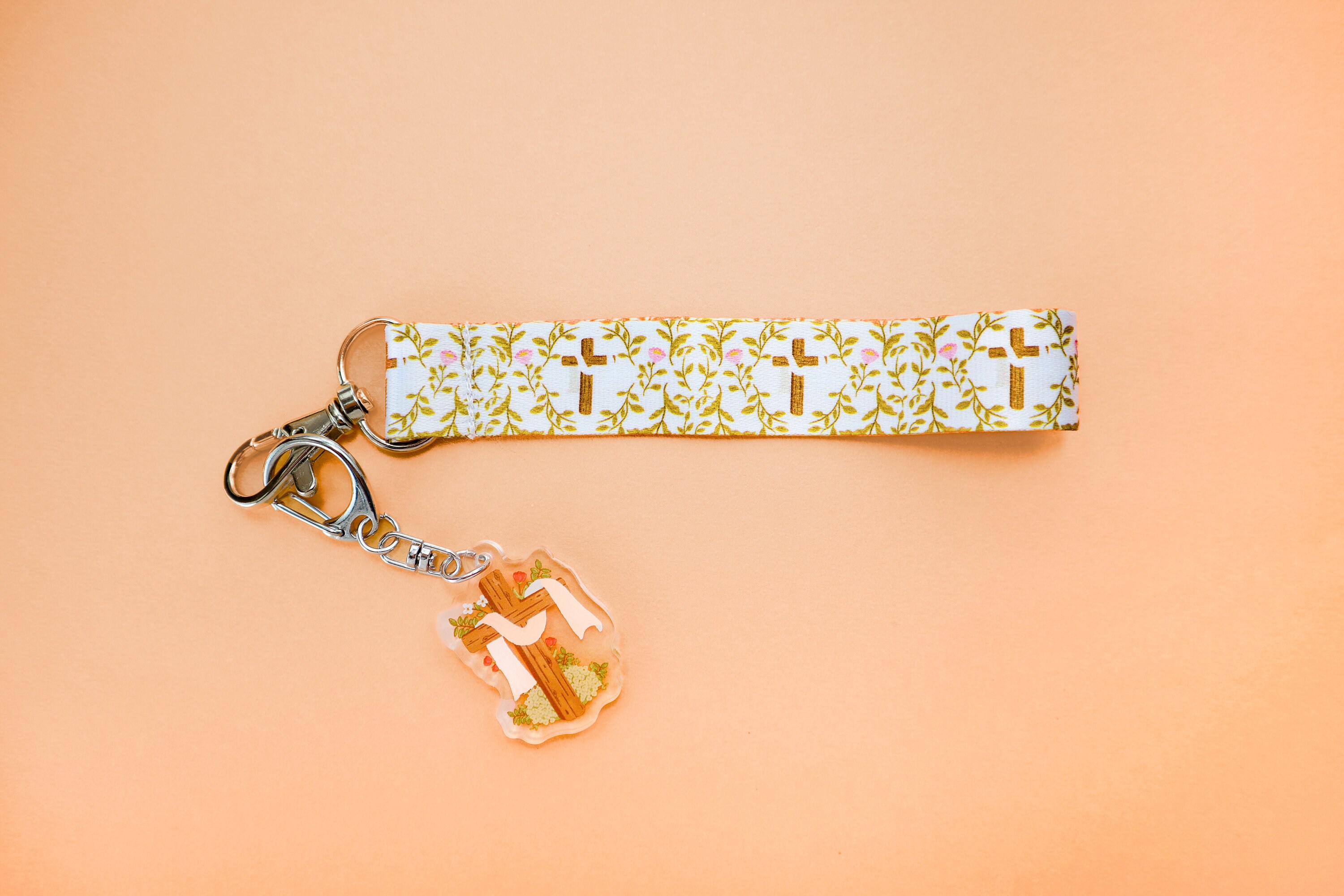 Catholic Keycaps Catholic Wristlet, Cross Lanyard Keychain, Catholic Gift, Keychain ...