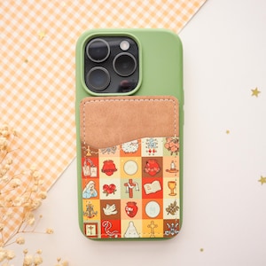 Cartera de teléfono de patchwork católico, accesorio católico, regalo católico, teléfono