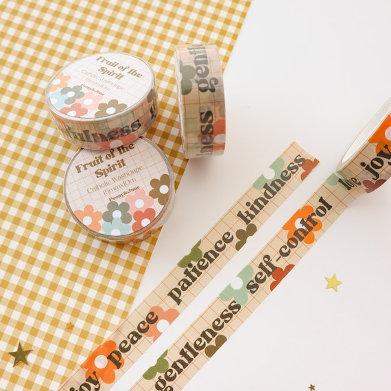 Bible Journaling Washi Tape Samples 24, for Christian Planner