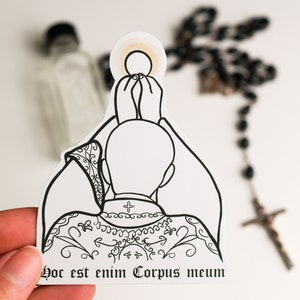 Catholic Sticker, Traditional Latin Mass, Catholic Gift, Vinyl Sticker, Catholic Sticker, Laptop Decal, Water bottle Decal