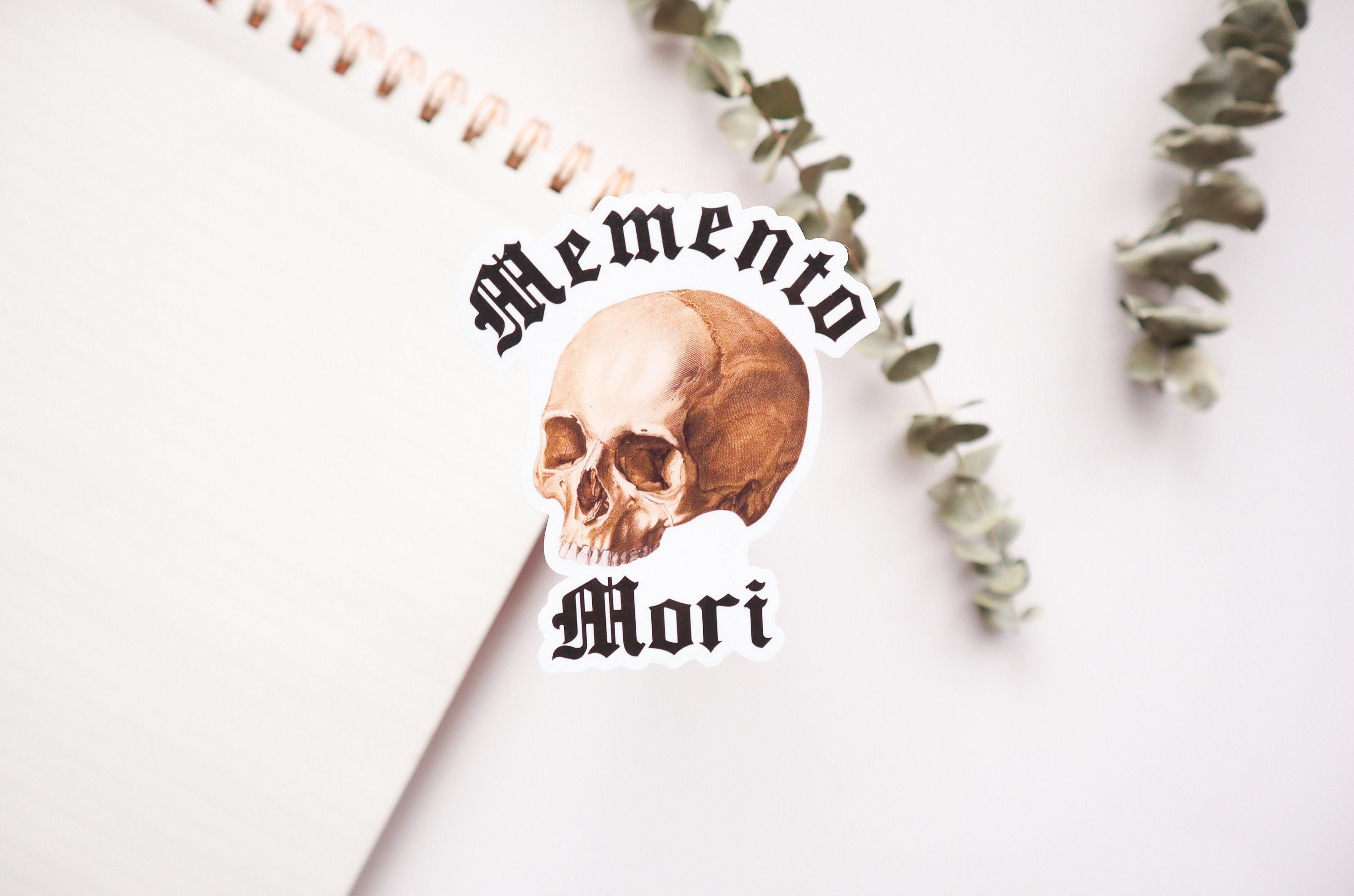 Catholic Sticker, Memento Mori, Catholic Gift, Vinyl Sticker, Water ...