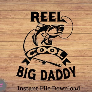 Mulinello Cool Daddy, Pesca in formato svg, pesca clipart, pesce png, arte carina pesca, pesca cricut, carino svg, tagliare file SVG, Png