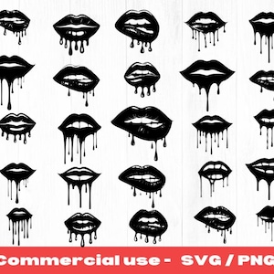Dripping Lips Svg Bundle, Biting Lips Svg , Lips Svg, Lips Png, Sparkly Lips SVG, Lips SVG, Dripping Lips Clipart, Files For Cricut,