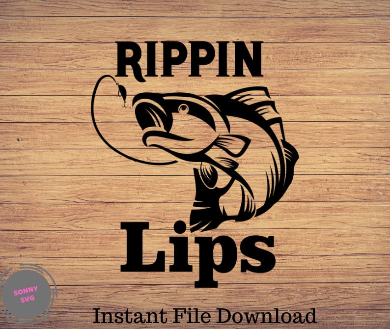 Rippin Lips Fishing Svg, Fishing Svg, Fishing Clipart, Fish Png