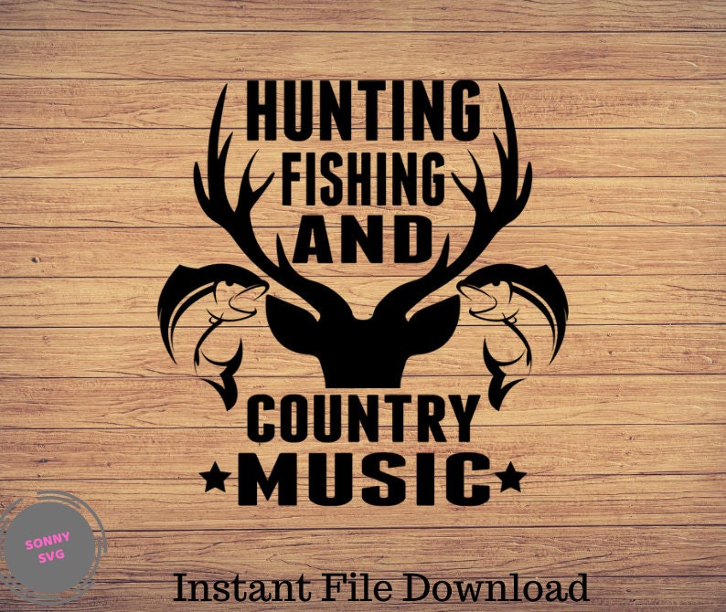 Free Free 194 Hunting Fishing And Country Music Svg SVG PNG EPS DXF File