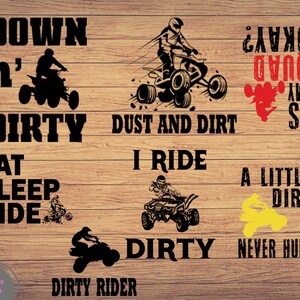 4 wheeler Atvs bundle, 4 wheeler clipart, 4-Wheeler png, atv rider cute art, atv svg files for cricut, cute svg, cut files SVG
