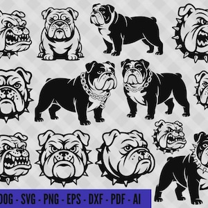 Bulldog Mascot SVG - Png - Eps - Dxf -Pdf- Jpeg - Ai | Bulldog Svg| Bulldog Clip Art | Bulldog Head | Bulldog Mom Svg | Bulldog Png | Bundle