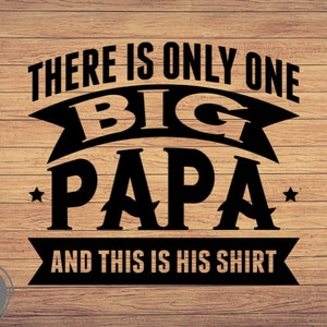 Solo hay un gran Papa svg, Día del padre svg Funny Grandpa Cut File svg, Cricut clipart, Cut files Grandfather svg