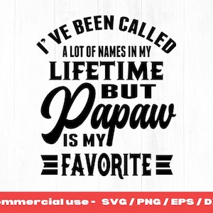 人生でたくさんの名前で呼ばれてきましたが、パパウが一番好きです。父の日 svg、パパ svg、父の日おめでとう svg、かわいい png