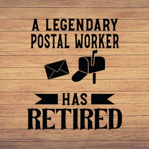 Le postier légendaire a pris sa retraite Mail Carrier Svg, postier svg, Postman clipart, Mail carrier png, Post office art, mailman svg png