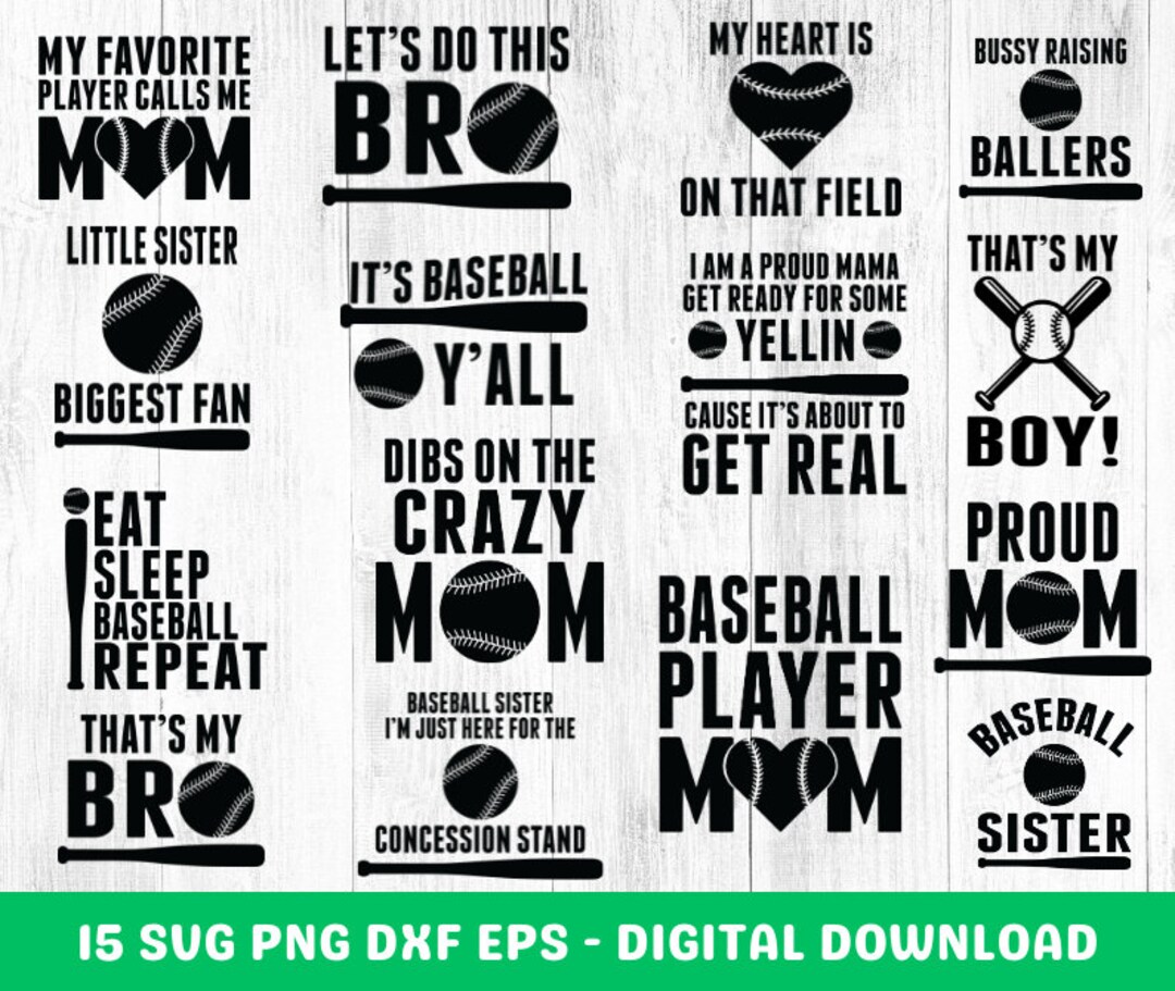 Baseball Bundle Svg, Baseball Svg, Baseball Mom Svg, Silhouette