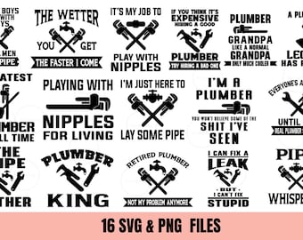Pakiet hydraulika Svg, hydraulik Svg, hydraulik Png, Cricut, pliki do cięcia, sylwetka, plik do cięcia, cyfrowy plik do cięcia