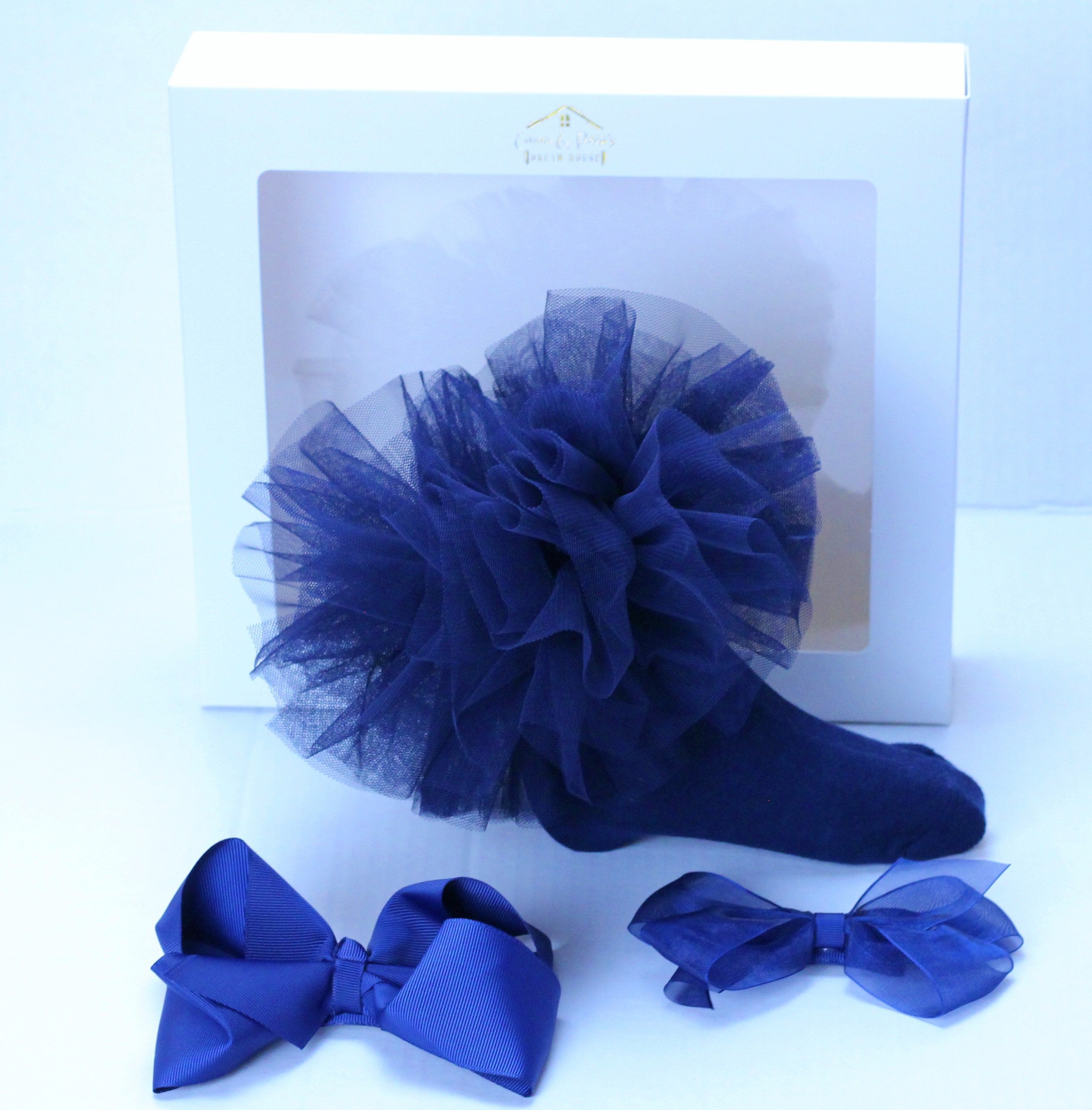 Oversized FLUFFY RUFFLE TUTU Socks + Bows Set perfect for Bat Mitzvah…
