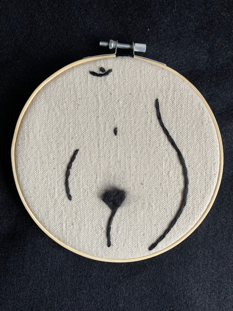 Feminist Embroidery Hoop Art Natural Body Custom Pubic Hair Etsy feminist-embroidery-hoop-art-natural-body-custom-pubic-hair-etsy