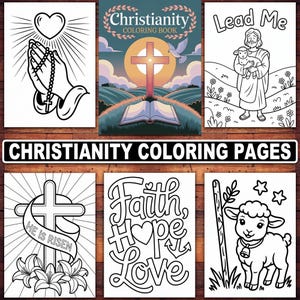 Christian Coloring Pages | 20 Bible Verse & Faith-Themed Sheets for Kids, Teens, and Adults | Printable Scripture Coloring Book PDF