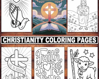 Bible Verse Coloring Pages: Christian Faith-Themed (PDF Printable)