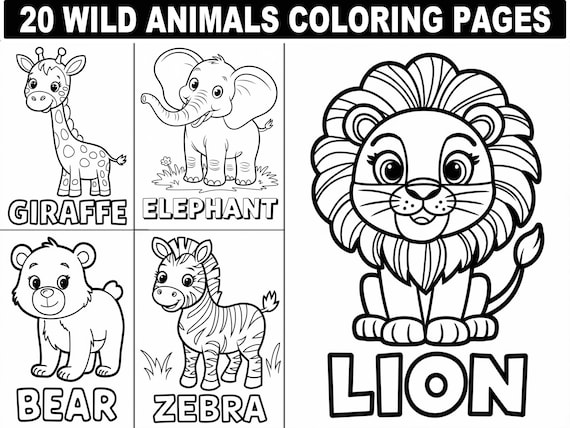 Dibujos Para Colorear De Animales De La Jungla Los Animales De La