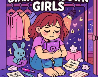 Livro de colorir Cozy Girls: Diário de confinamento, solidão no diário (download em PDF)