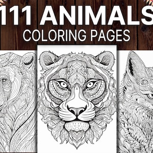Animal Mandala Coloring Pages for Adults: 111 Printable Designs (PDF Download)