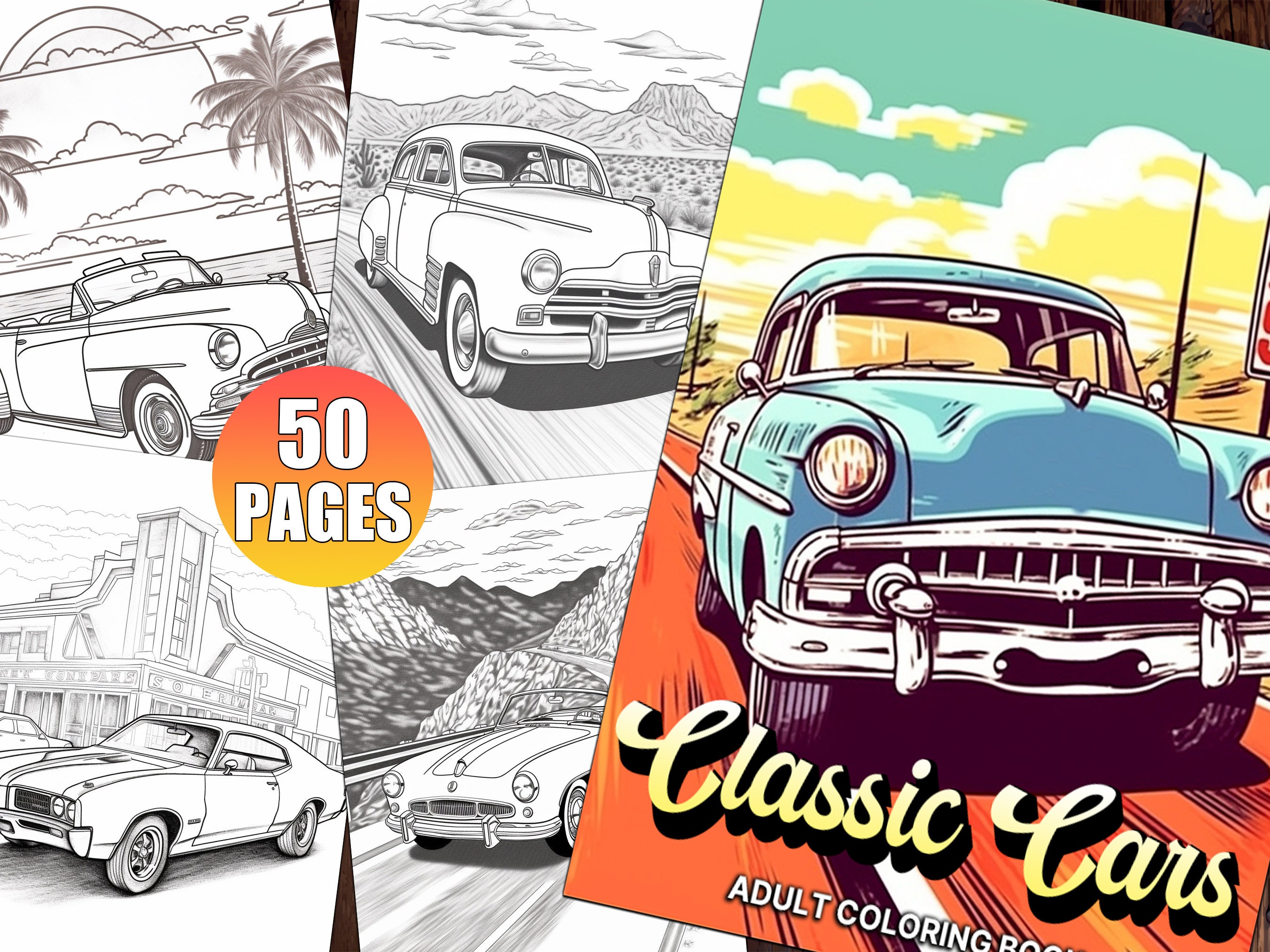 Car Colouring Books for Adults Colouring Books for Boys Cars