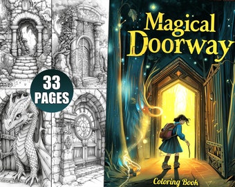 Magical Doorway Coloring Pages: 33 Fantasy Designs (PDF Download)