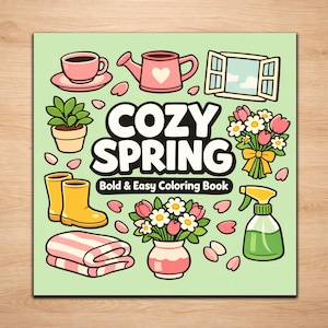 Spring Coloring Pages – Cozy Reset and Fresh Season Printable Set